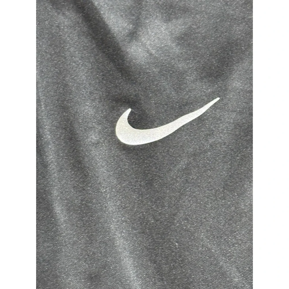 Nike Track Pants Mens Medium Black Dri-FIT Tapered Zip Hem Running Soccer Sport